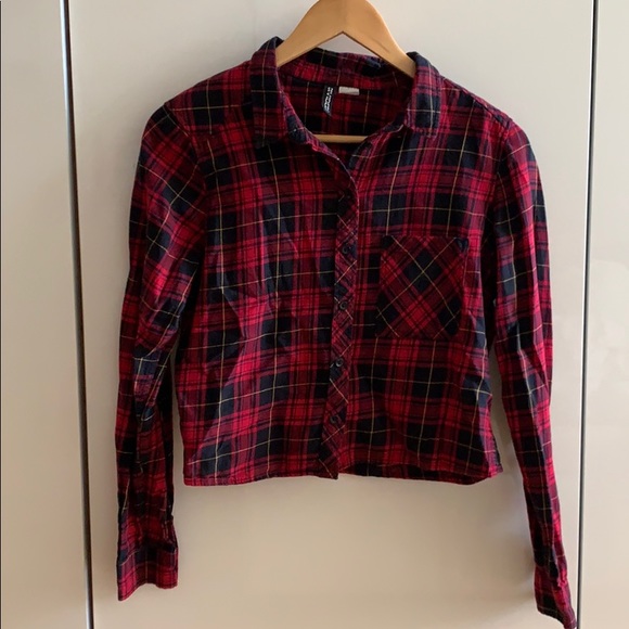 H&m divided plaid shirt Clearance